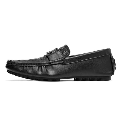 High Quality Genuine Leather Shoes Casual Slip On Loafers Leather Shoes | H9901