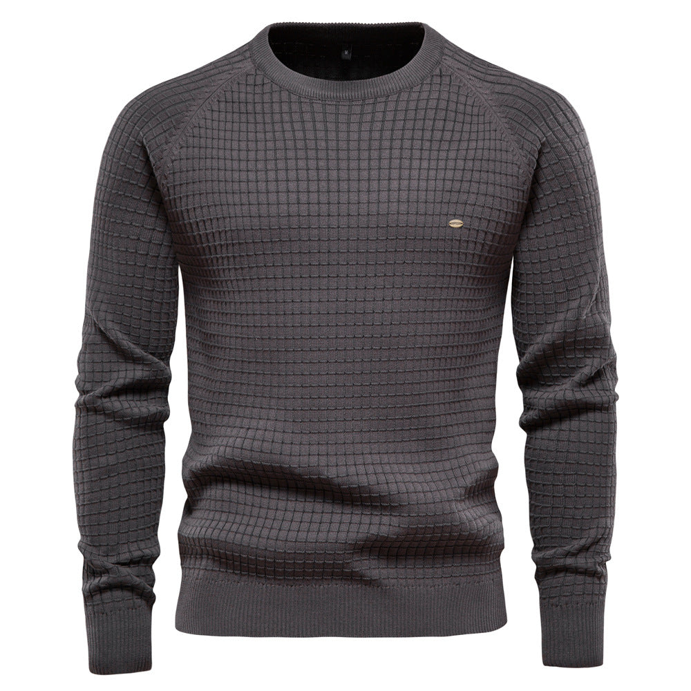 Maglione da uomo casual pullover tinta unita manica lunga slim fit maglia maglione | SW68 