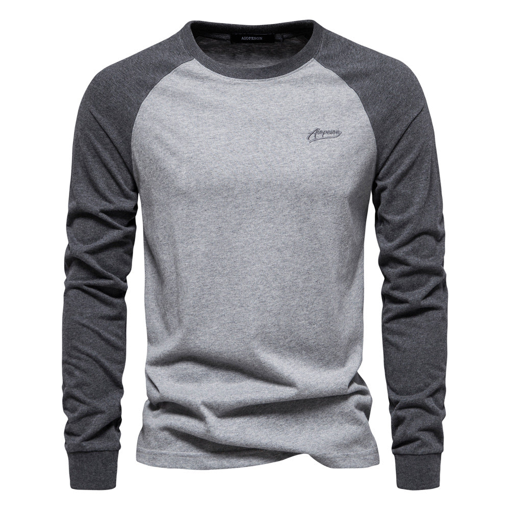 Men's Pullover T-shirts Long Sleeve Round Neck Casual T Shirts | TS2017