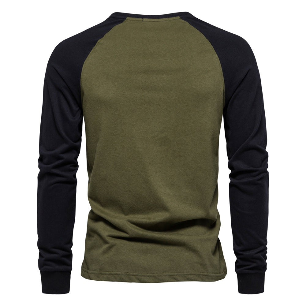 Men's Pullover T-shirts Long Sleeve Round Neck Casual T Shirts | TS2017