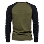 Men's Pullover T-shirts Long Sleeve Round Neck Casual T Shirts | TS2017