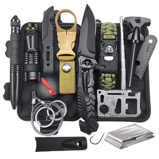 Outdoor Travel Camping Hiking Emergency Survival First Aid Kit SOS Tactical Survival Kit Set