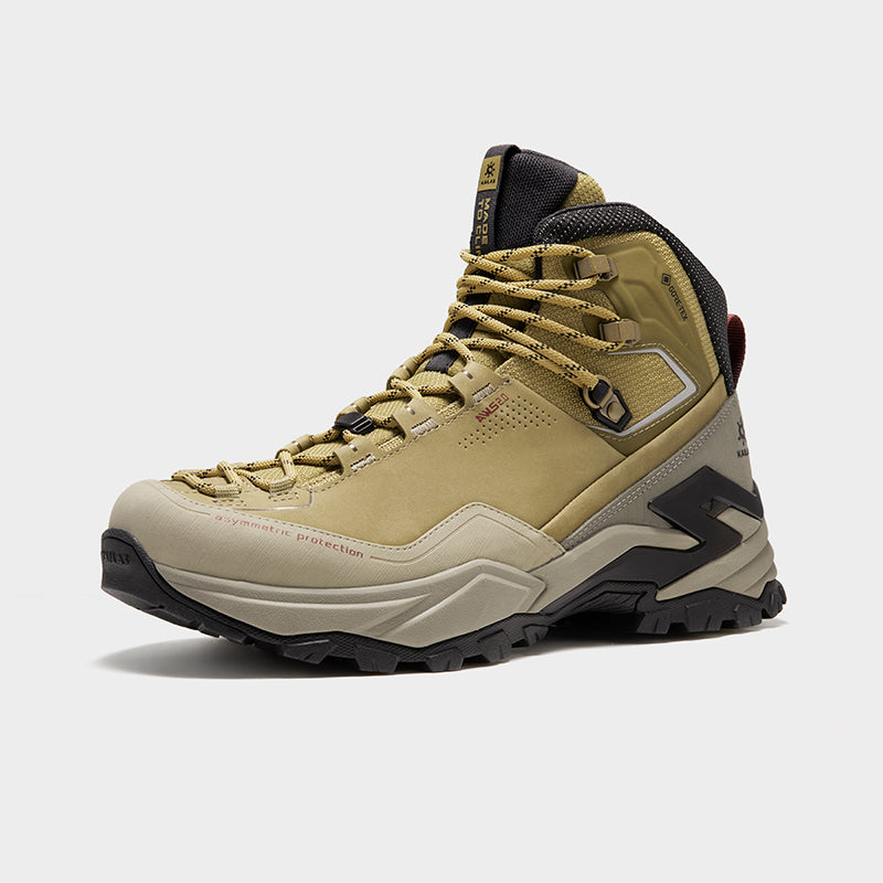 KAI LAS MT5-GTX Mid Hiking Shoes Men's Waterproof Leather Trekking Boots Non-Slip Outdoor Trail Footwear
