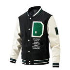 Men's Winter Color-Blocked Woolen Baseball Jacket Casual & Stylish Fashion Coat | 77162