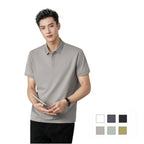 Premium Silk-Blend Polo Shirt for Men & Women – Antibacterial, Hidden Buttons, Lightweight Summer 2025 Style | L11-8318