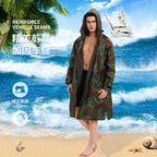 Regatta Dry Robe – Unisex All-Season Camo Hooded Waterproof Windproof Swim Parka with Towel Lining | BCM022