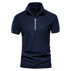 Men's Fashion Casual Plain Color Short Sleeve High Quality Slim Polo T Shirt | PL05