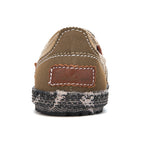 Men’s Washed Canvas Slip-On Shoes | Breathable, Anti-Slip, Classic Deck Style | 8806