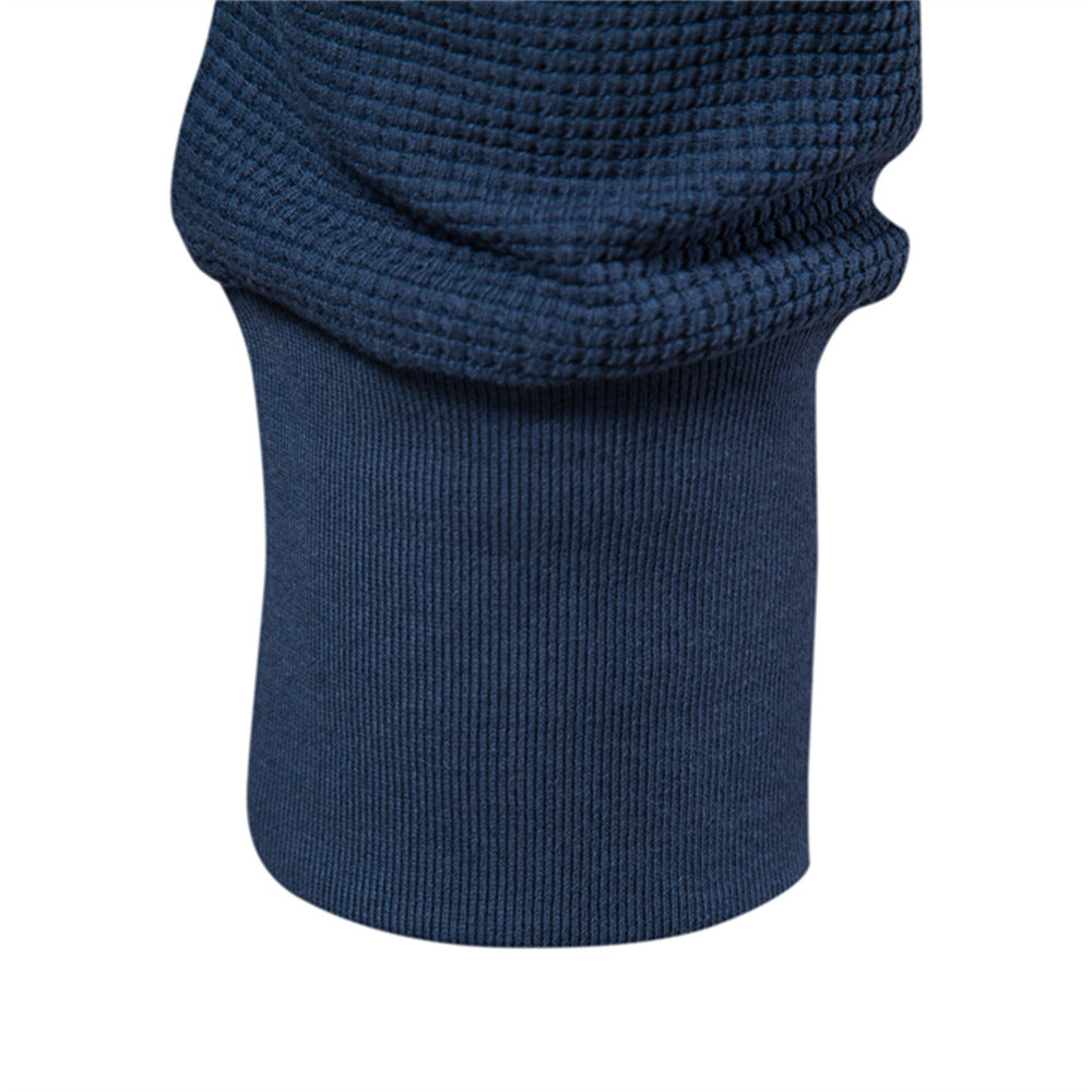 Men's Long Sleeve Heavyweight Crew Neck Solid Color Fit T-Shirt | TS1078