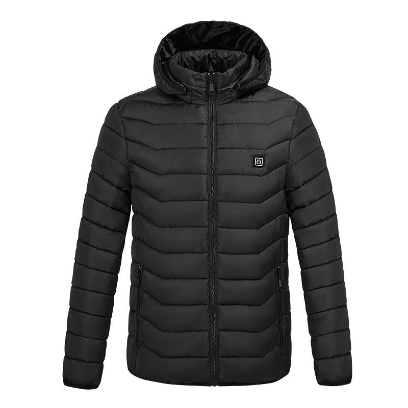 Winter Heated Down Jacket Veste Chauffante Rechargeable Battery USB Electric Heated Hooded Smart Jacket | M09