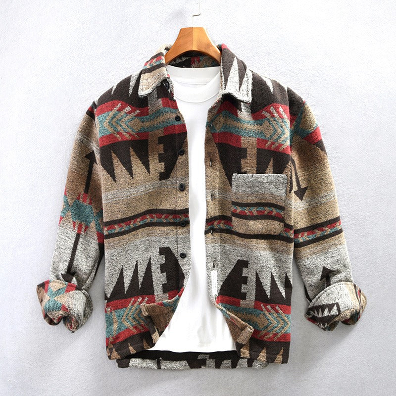 Printed ethnic jacket best sale