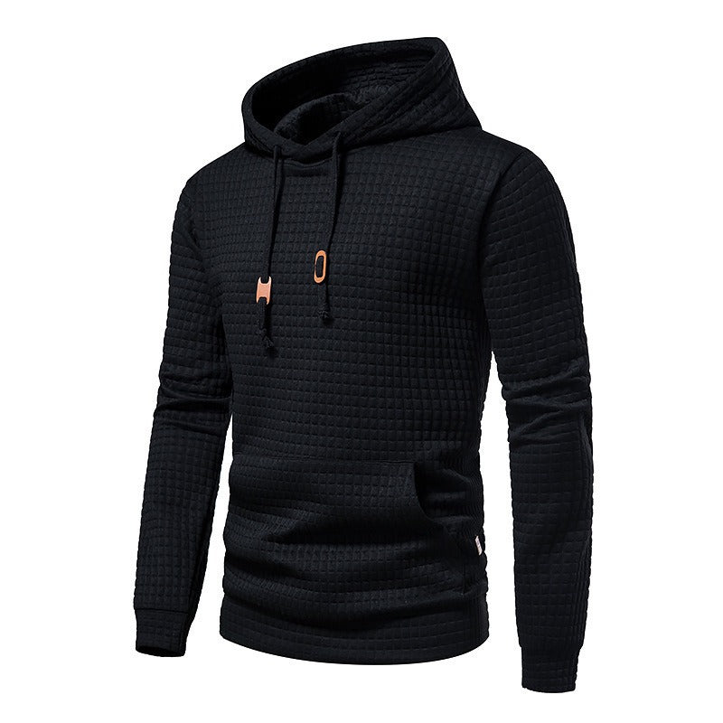 Men solid cheap hooded sweatshirt