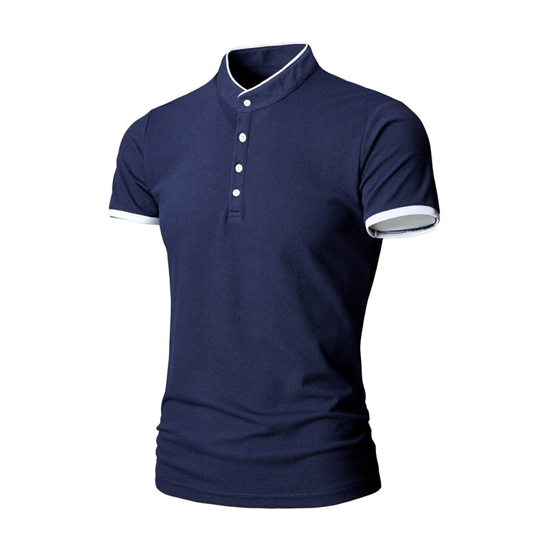 Men's Golf Business Polo Shirt Summer Short Sleeve Multi-Color Matching T-Shirt | 1031