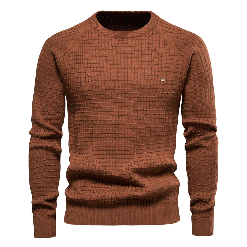 Maglione da uomo casual pullover tinta unita manica lunga slim fit maglia maglione | SW68 