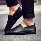 Men's Handmade Gommino Penny Loafers – Lightweight Leather Driving Shoes | Casual Slip-On Flats | 955