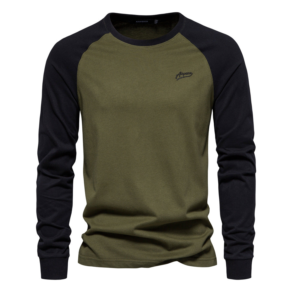 Men's Pullover T-shirts Long Sleeve Round Neck Casual T Shirts | TS2017
