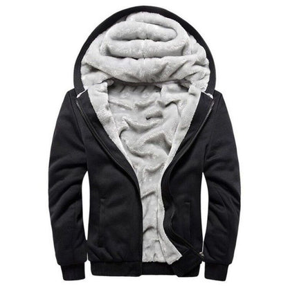 Men's Fleece Hoodie with Zipper Long Sleeve Jackets Casual Hooded Pullover | W02O