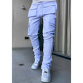 Men's Casual Drawstring Joggers Elastic Waist Cargo Pants Trousers Hip Hop Sweatpants | CK838
