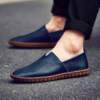 Men’s Genuine Leather Handmade Casual Shoes – Extra Large Sizes 38–50 | Breathable or Solid Upper Options | 955-1