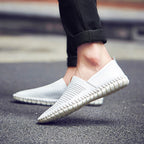 Men’s Genuine Leather Handmade Casual Shoes – Extra Large Sizes 38–50 | Breathable or Solid Upper Options | 955-1