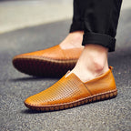 Men’s Genuine Leather Handmade Casual Shoes – Extra Large Sizes 38–50 | Breathable or Solid Upper Options | 955-1