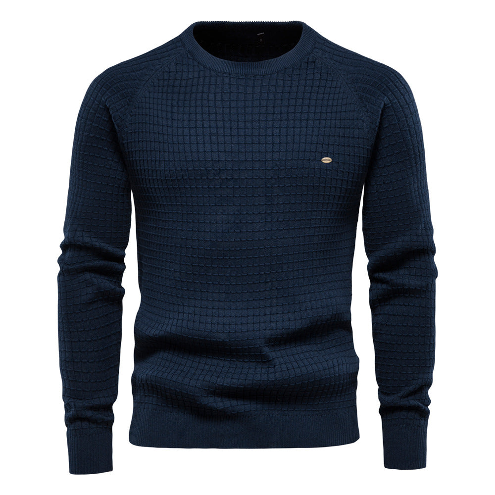 Maglione da uomo casual pullover tinta unita manica lunga slim fit maglia maglione | SW68 