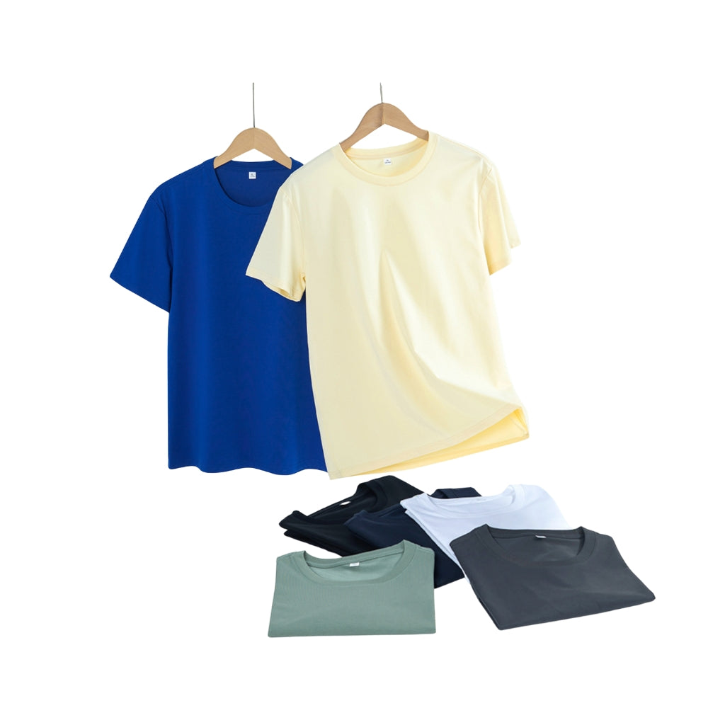 Men’s 230G Cooling Cotton T-Shirt | Summer Lightweight Crew Neck Tee | L05-0027