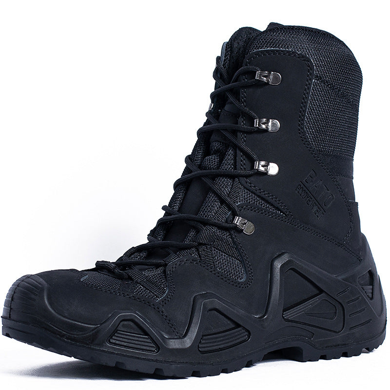 JLXY Tactical Desert Combat Boots Waterproof Insulated Winter Hiking Boots High-Top Outdoor Military Footwear