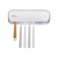 UVC Toothbrush Sterilizer Wall-Mounted Family Holder with USB Charging & Fan Drying | SR-M4