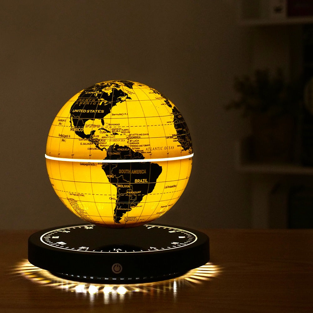 Luxury Magnetic Levitating Globe Table Lamp Floating World Home & Office Decoration Gift with Night Light - Premium Quality