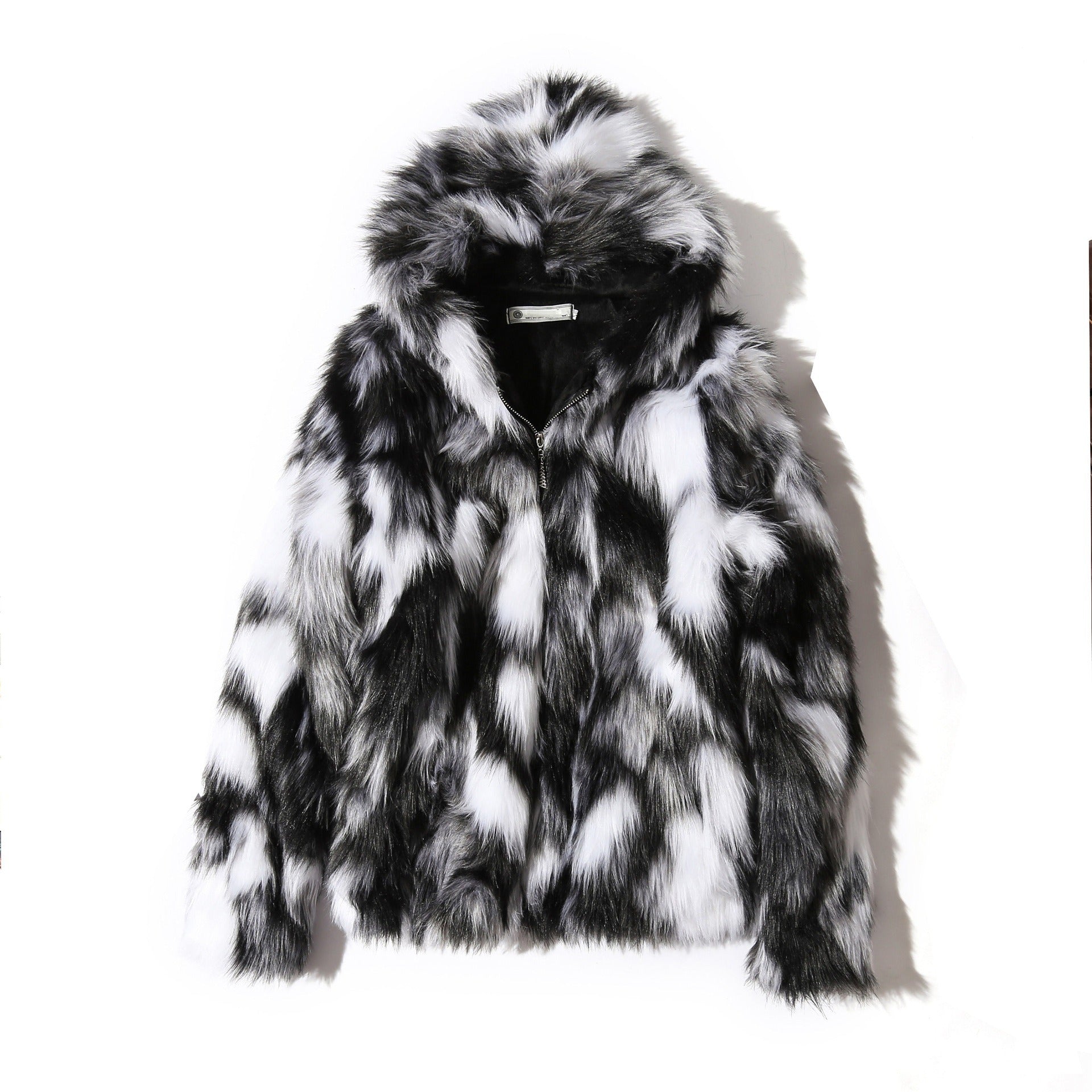 Mens faux hotsell fur puffer jacket