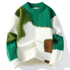 Men's Winter Casual Sweater Crew Neck Knit Pullover Sweater | 2410-WE24606