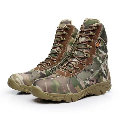 Men’s Military Tactical Ankle Boots Desert Combat Army Hiking Shoes | 001