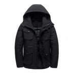Men Waterproof Winter Down Jacket White Duck Down Parkas Mid-Length Thick Warm Overcoat | DJ046