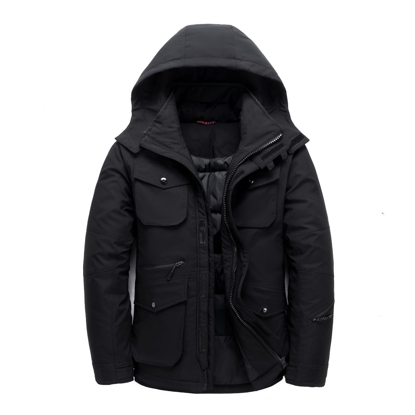 Men Waterproof Winter Down Jacket White Duck Down Parkas Mid-Length Thick Warm Overcoat | DJ046