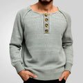 Men’s Solid Color Long-Sleeve Pullover Sweater Thin, Lightweight Base Layer | SY0140