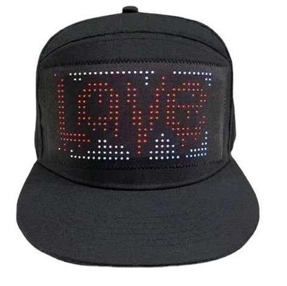 App-Controlled LED Cap Bluetooth Full-Color Display Message Rechargeable Hat Cool Party Costume| HMZ-005