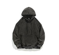 Unisex Heavy French Terry Bonded Fleece Hoodie Thick Vintage Distressed Washed Pullover | A042-23XW99282