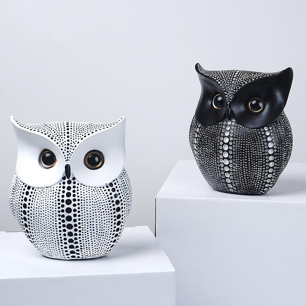 Resin Creative Owl Ornaments Nordic Bird Model Crafts for Living Room Home Décor | RDW001