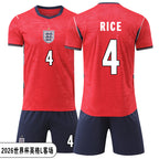 2026 England National Team Kids Soccer Jersey Set | World Cup Training & Match Football Kit for Boys & Girls Outfit Set | YGL2026