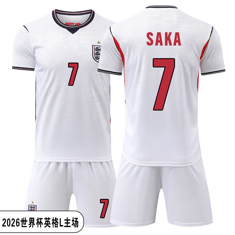 2026 England National Team Kids Soccer Jersey Set | World Cup Training & Match Football Kit for Boys & Girls Outfit Set | YGL2026
