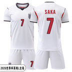 2026 England National Team Kids Soccer Jersey Set | World Cup Training & Match Football Kit for Boys & Girls Outfit Set | YGL2026