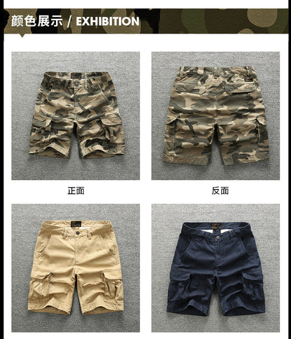 Bermuda Cargo Shorts Uomo Camouflage Multi-Pocket Combat Shorts | 206 