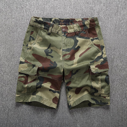 Bermuda cargo pour homme - Short de combat camouflage à poches multiples | 206 