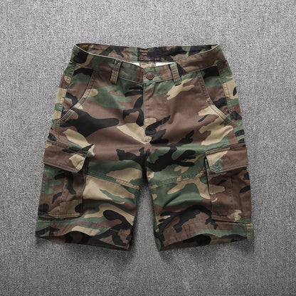 Bermuda cargo pour homme - Short de combat camouflage à poches multiples | 206 