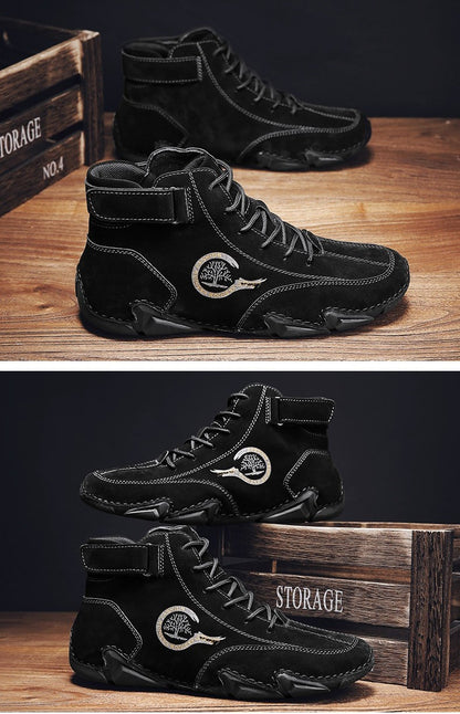 Men's Flat Short Boots Fashion Trend Outdoor Genuine Casual Martin Ankle Boots | 88377