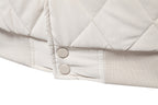 Stylish Men's Fleece-Lined Quilted Jacket with Double Pockets & Raglan Sleeves – Perfect Casual Top | JK812