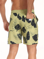 Men’s Quick-Dry Summer Beach Shorts Milk Silk Lined Swim Trunks for Men | 265SCTK