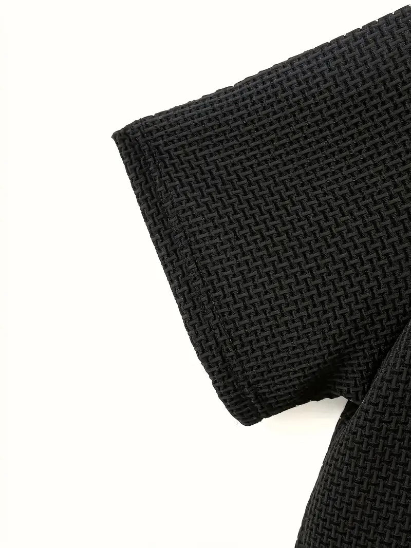 Men's Bamboo Stripe Short Sleeve T-Shirt Breathable, Stretchy Summer Casual Wear | 115 CSF