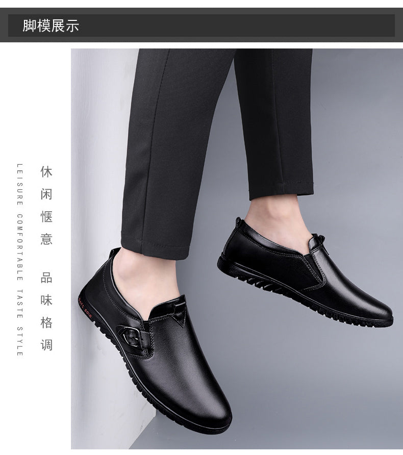 Men Driving Breathable Flats Casual Shoes Wedding Slip on loafers Leather Shoes | 23008